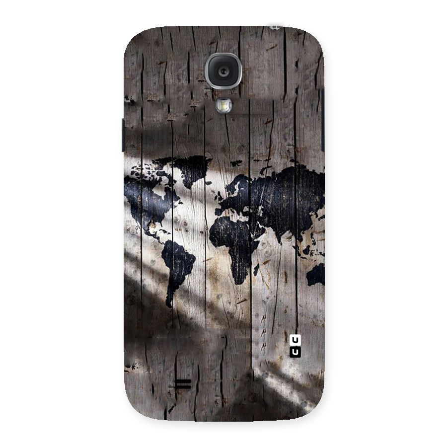 World Map Wood Design Back Case for Samsung Galaxy S4