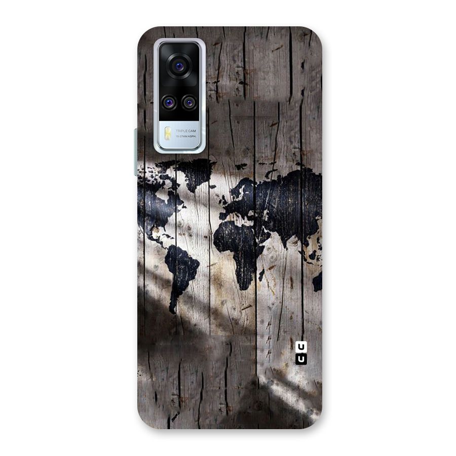 World Map Wood Design Back Case for Vivo Y31