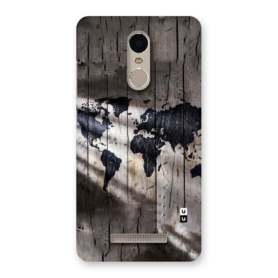 World Map Wood Design Back Case for Xiaomi Redmi Note 3