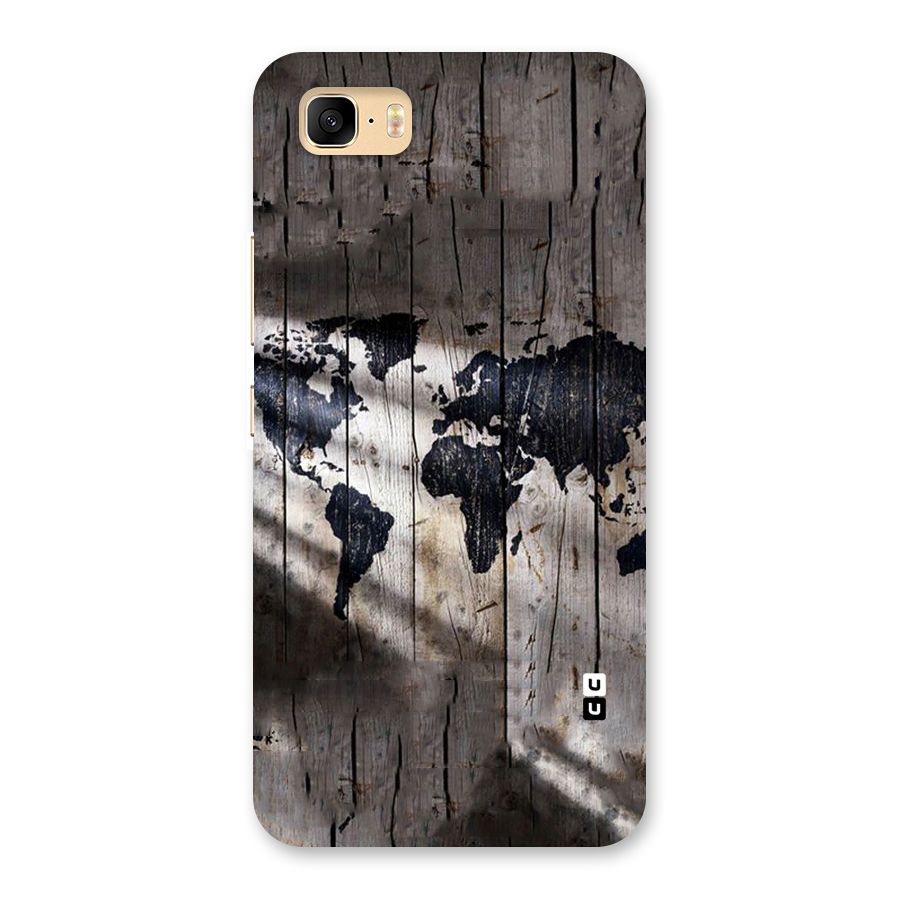 World Map Wood Design Back Case for Zenfone 3s Max