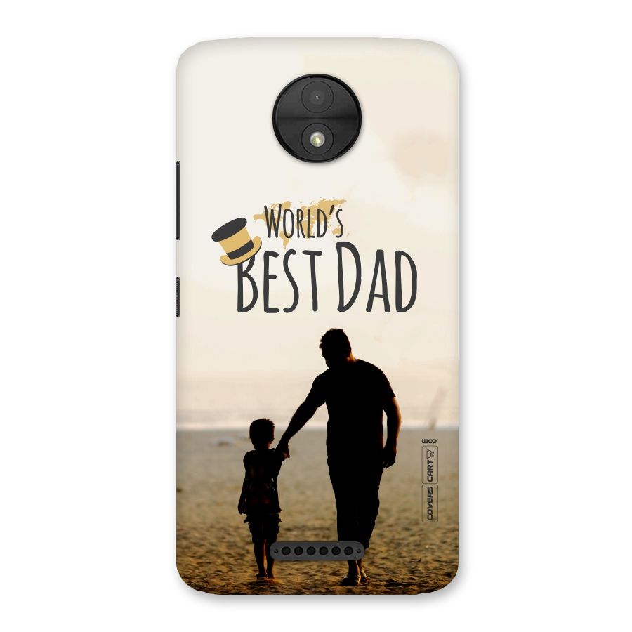 Worlds Best Dad Back Case for Moto C
