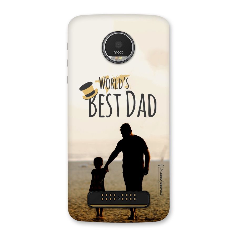 Worlds Best Dad Back Case for Moto Z Play