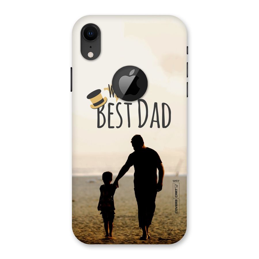 Worlds Best Dad Back Case for iPhone XR Logo Cut