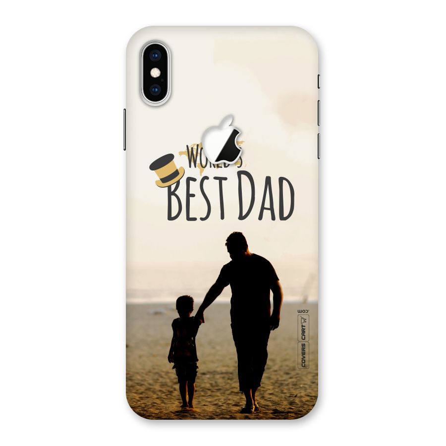Worlds Best Dad Back Case for iPhone XS Max Apple Cut