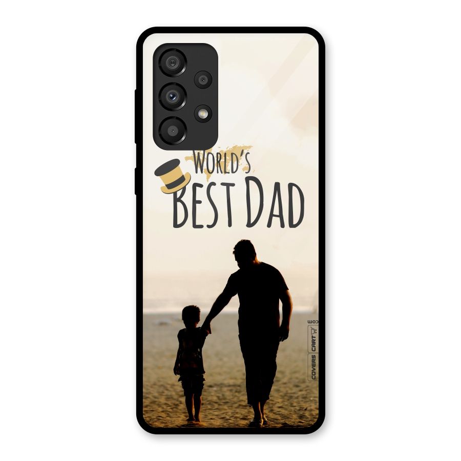 Worlds Best Dad Glass Back Case for Galaxy A33 5G