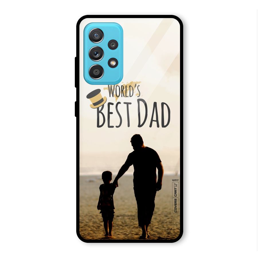 Worlds Best Dad Glass Back Case for Galaxy A52s 5G