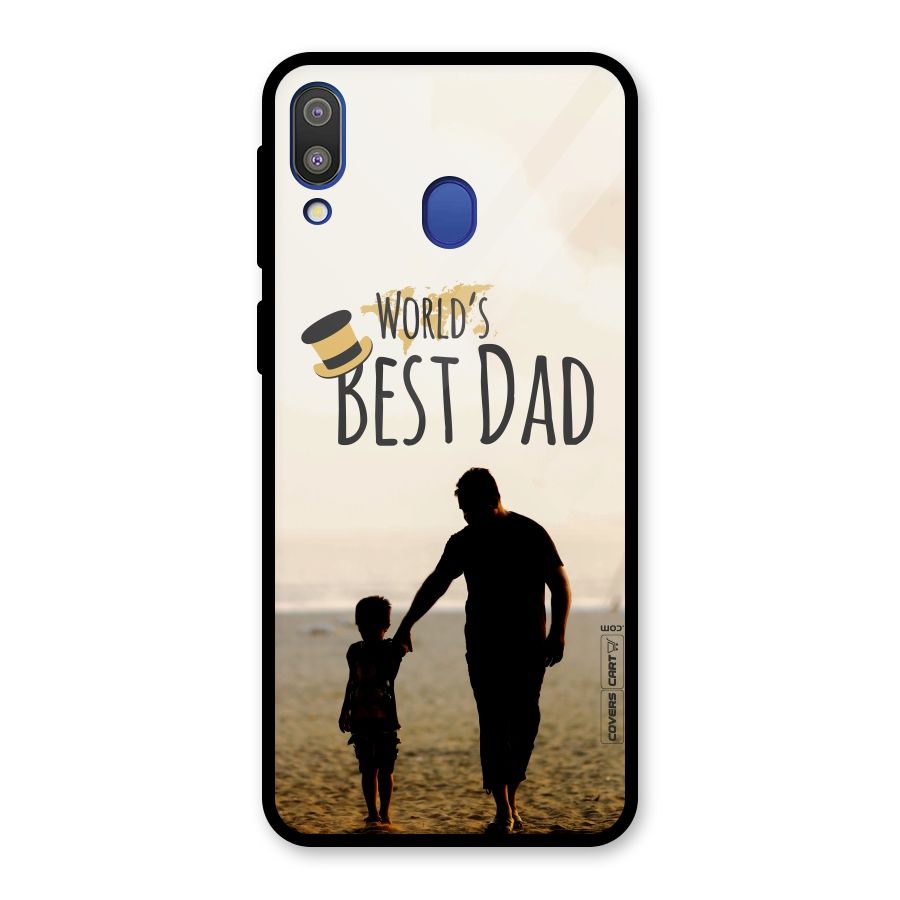 Worlds Best Dad Glass Back Case for Galaxy M20
