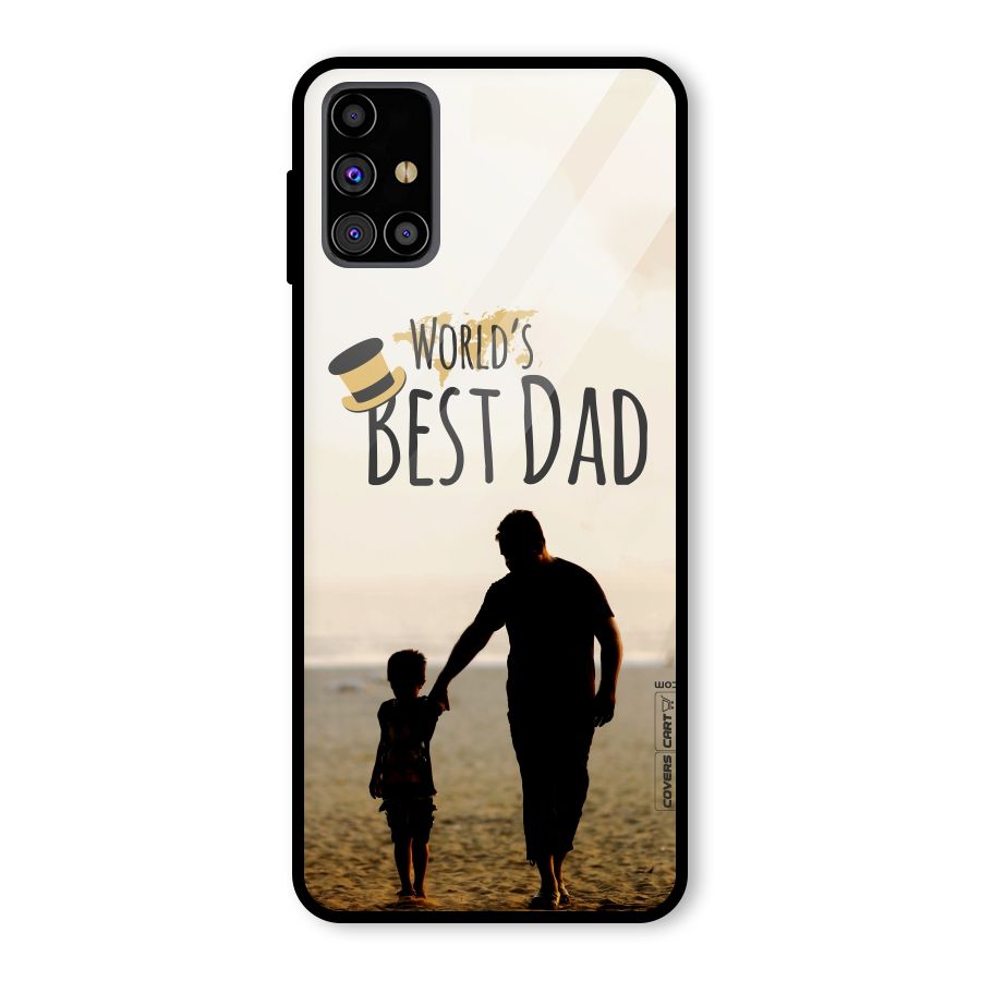 Worlds Best Dad Glass Back Case for Galaxy M31s