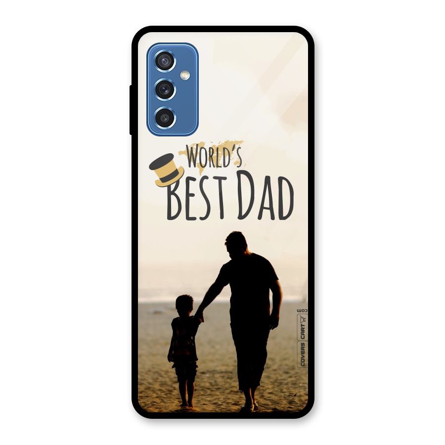 Worlds Best Dad Glass Back Case for Galaxy M52 5G