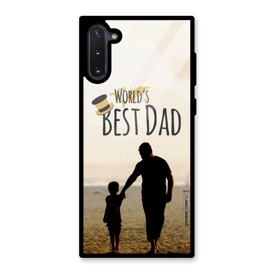 Worlds Best Dad Glass Back Case for Galaxy Note 10