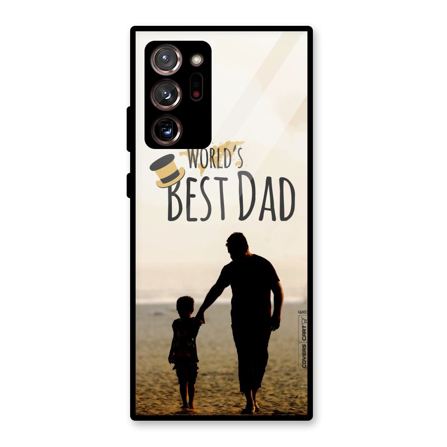 Worlds Best Dad Glass Back Case for Galaxy Note 20 Ultra