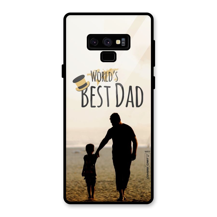 Worlds Best Dad Glass Back Case for Galaxy Note 9