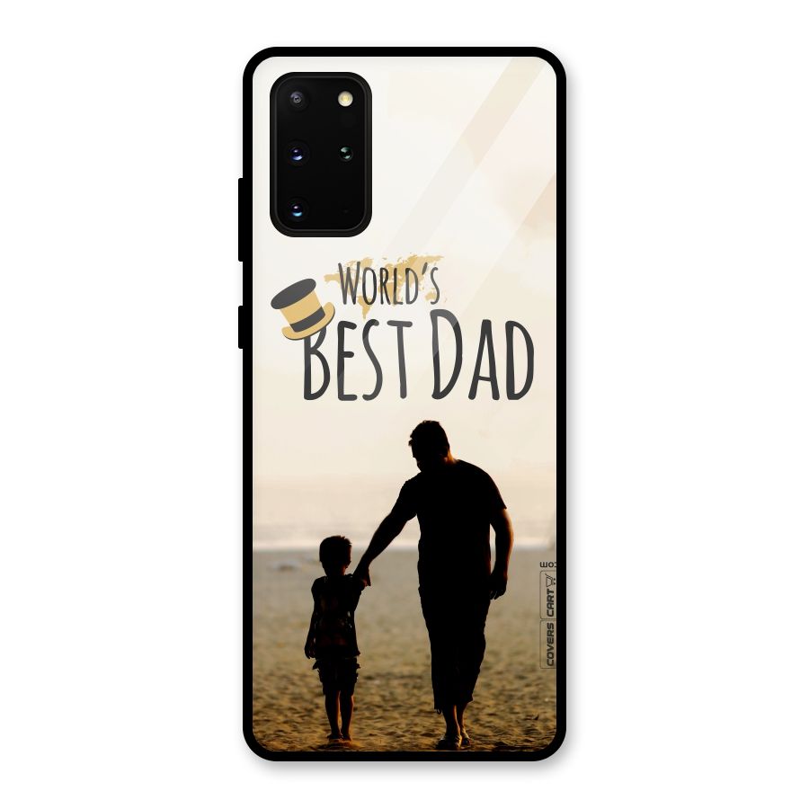 Worlds Best Dad Glass Back Case for Galaxy S20 Plus