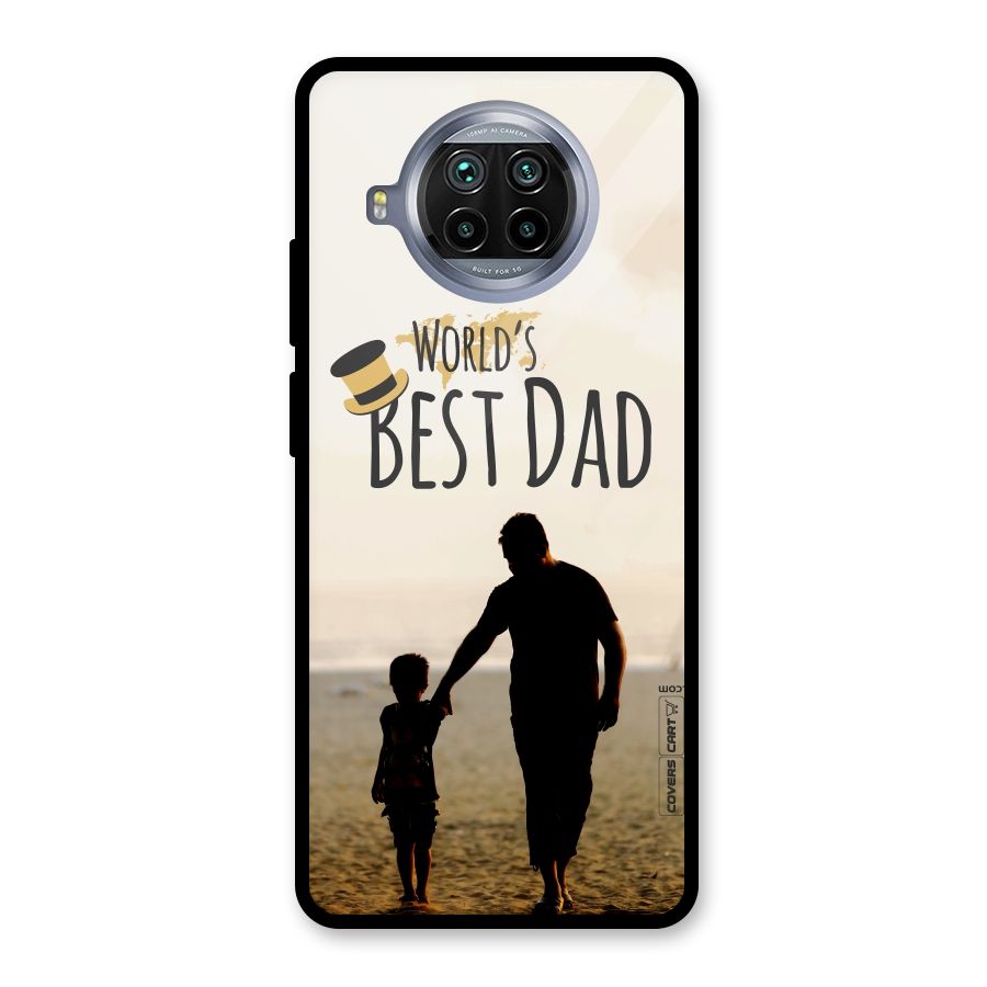 Worlds Best Dad Glass Back Case for Mi 10i