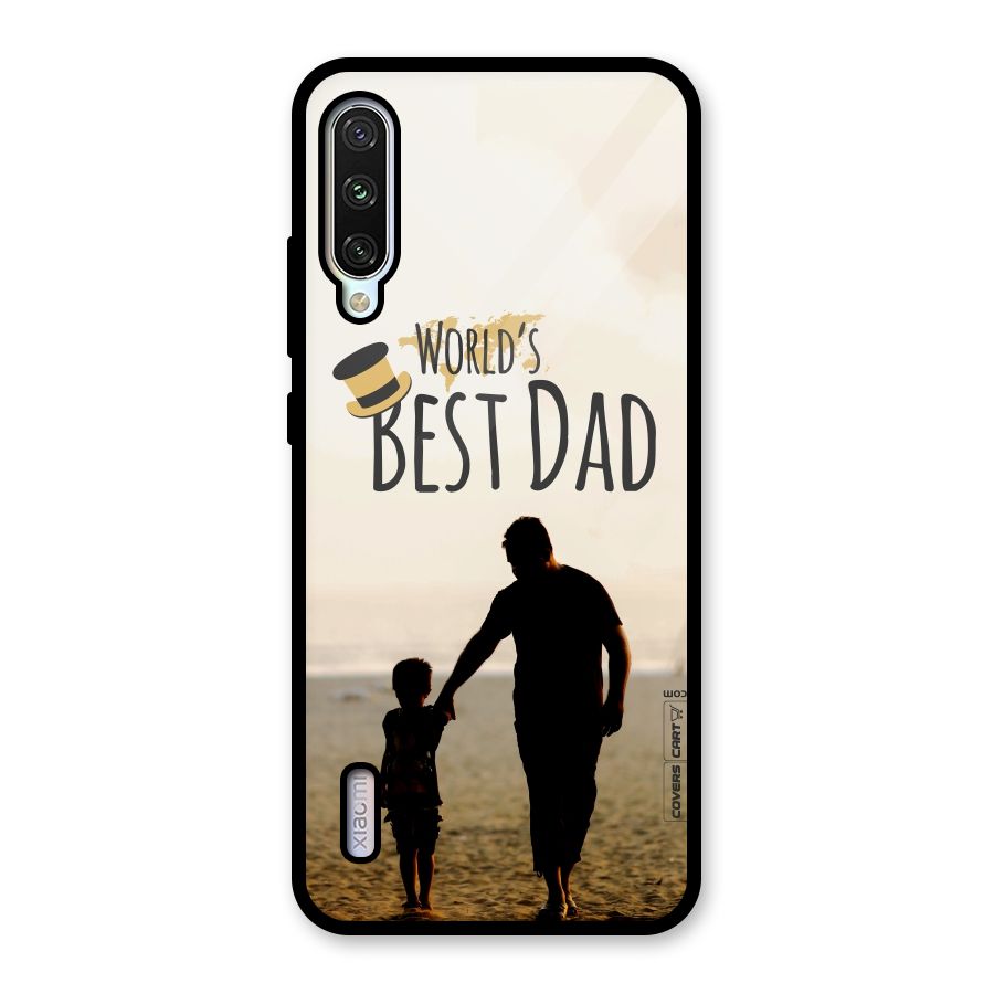 Worlds Best Dad Glass Back Case for Mi A3
