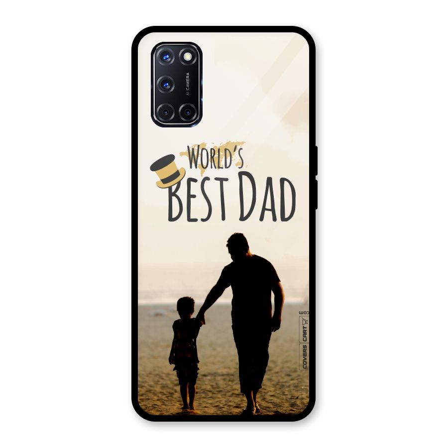 Worlds Best Dad Glass Back Case for Oppo A52