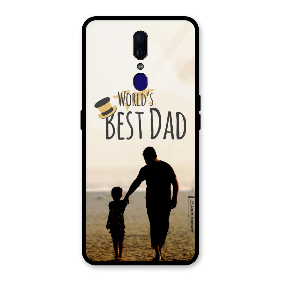 Worlds Best Dad Glass Back Case for Oppo F11