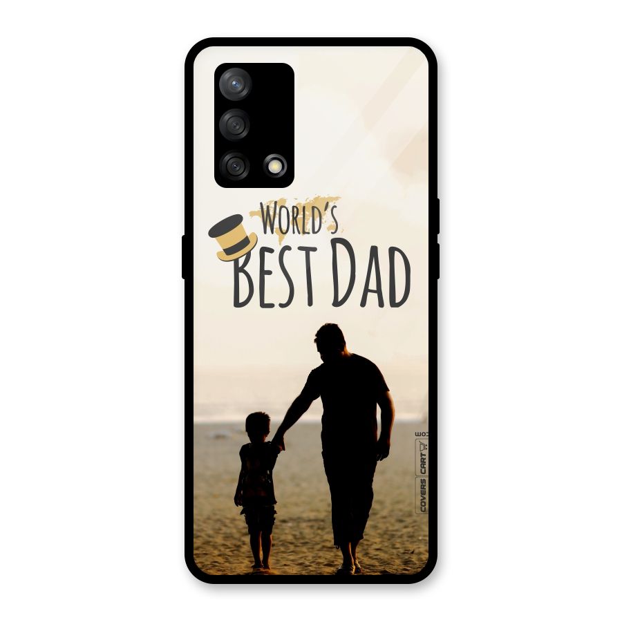 Worlds Best Dad Glass Back Case for Oppo F19