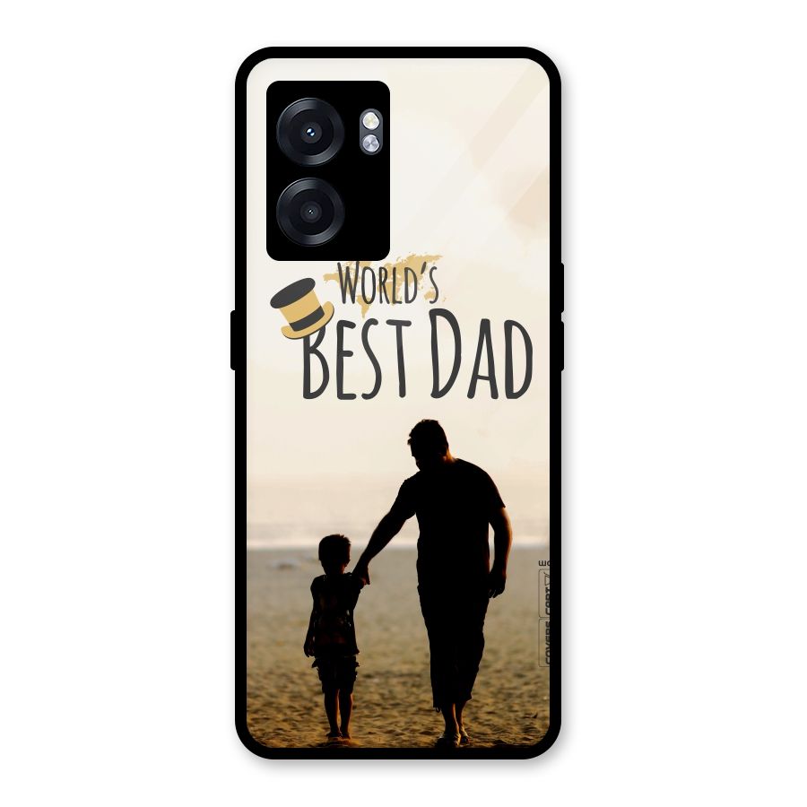 Worlds Best Dad Glass Back Case for Oppo K10 (5G)