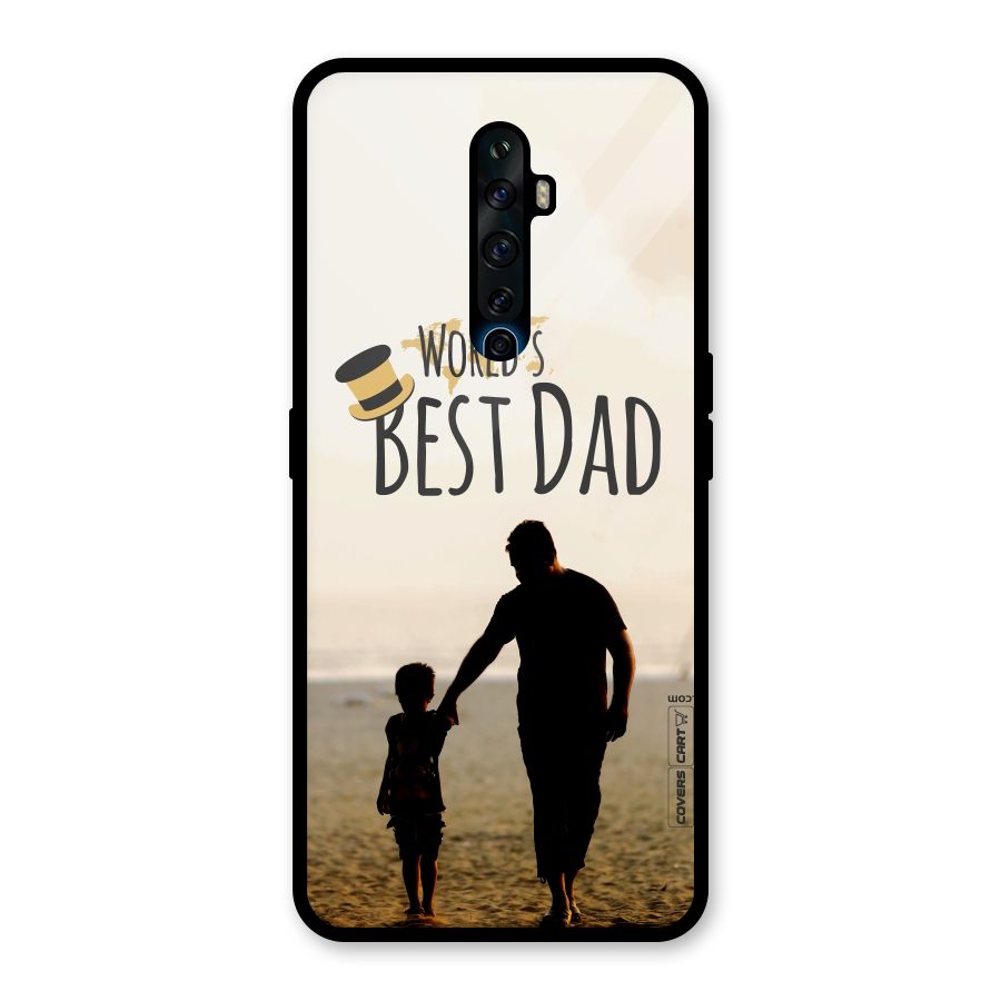 Worlds Best Dad Glass Back Case for Oppo Reno2 Z