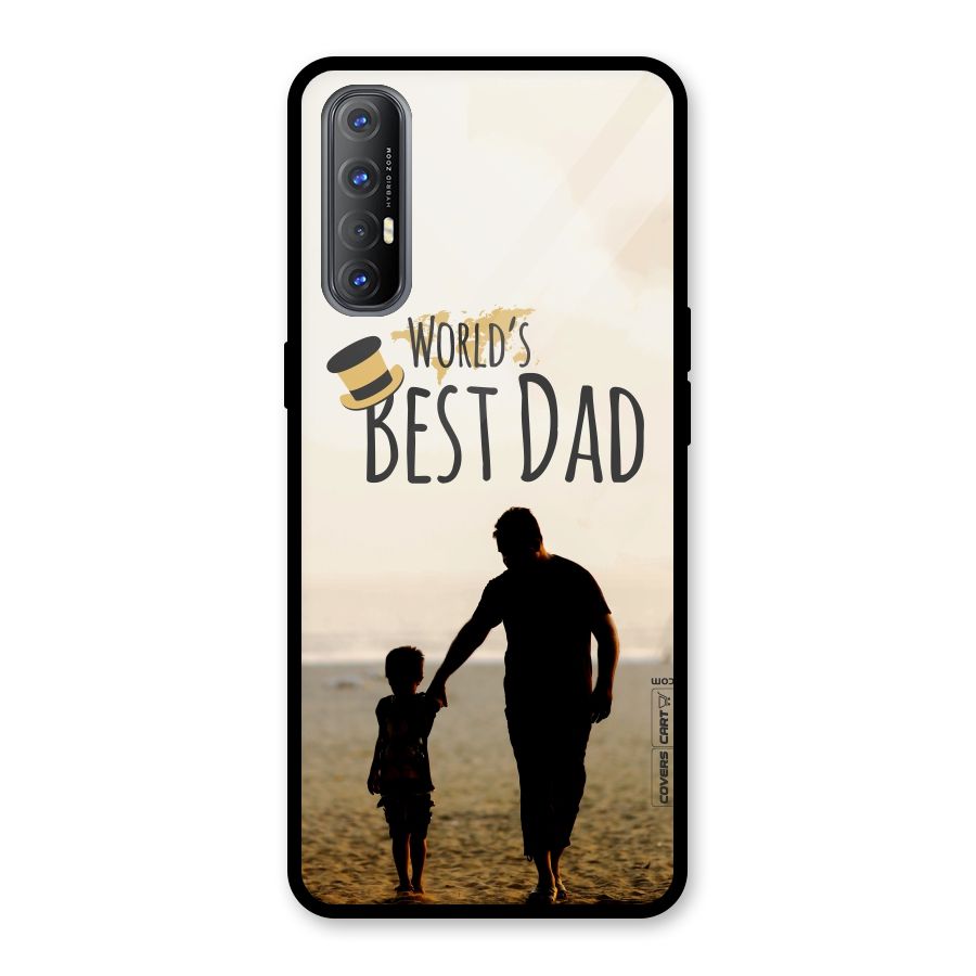 Worlds Best Dad Glass Back Case for Oppo Reno3 Pro
