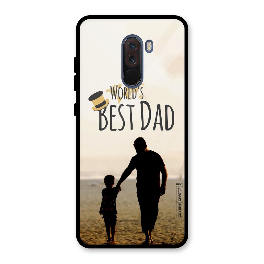 Worlds Best Dad Glass Back Case for Poco F1