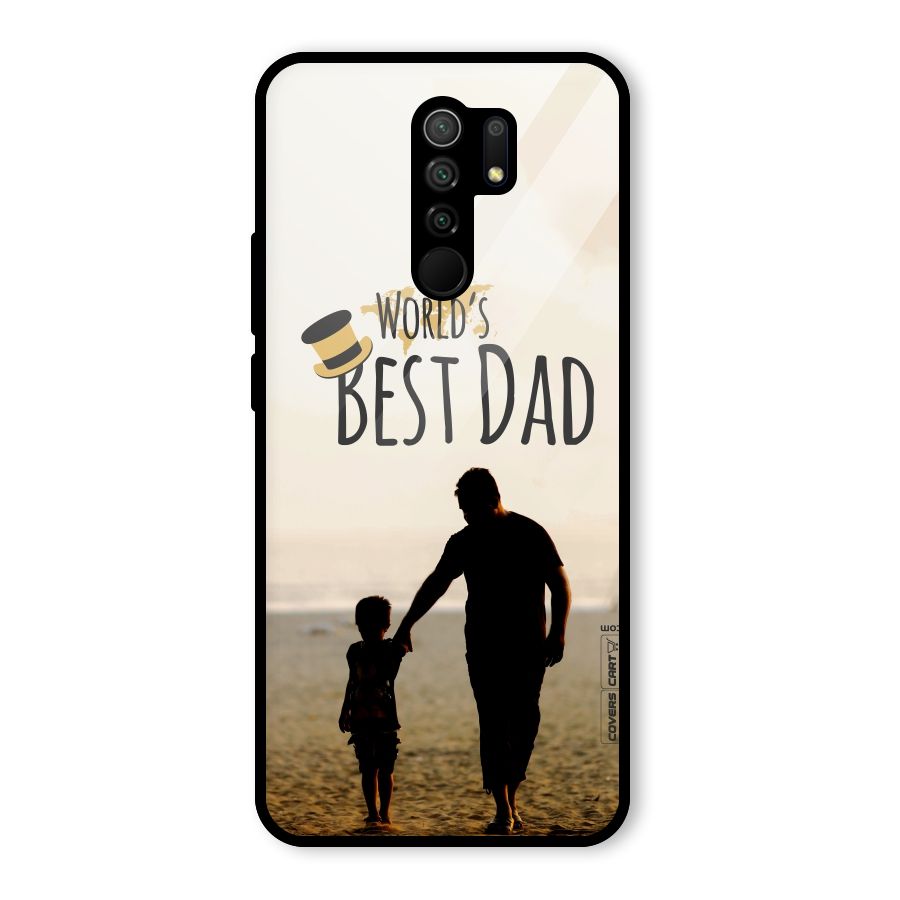 Worlds Best Dad Glass Back Case for Poco M2