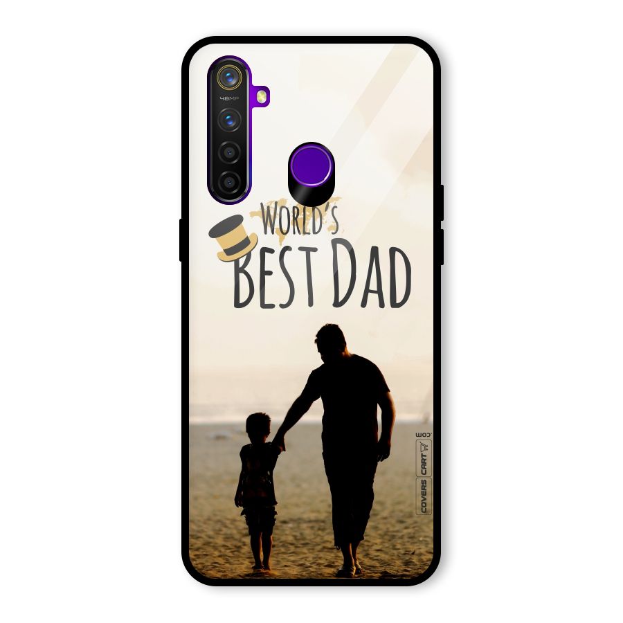 Worlds Best Dad Glass Back Case for Realme 5 Pro