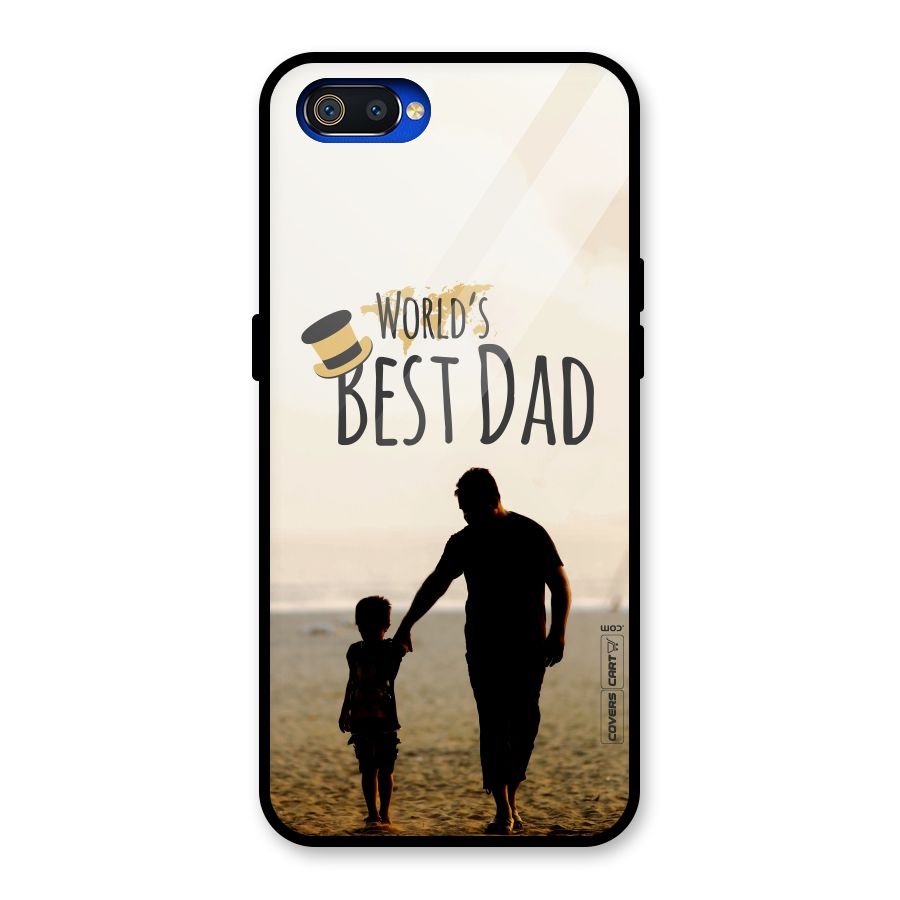 Worlds Best Dad Glass Back Case for Realme C2