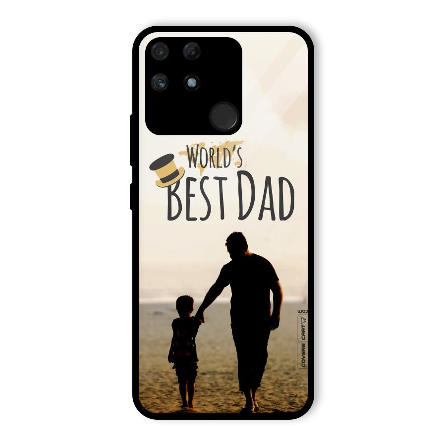 Worlds Best Dad Glass Back Case for Realme Narzo 50A