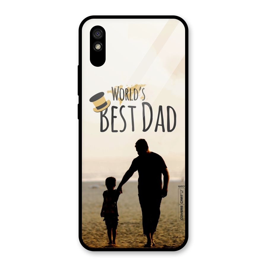 Worlds Best Dad Glass Back Case for Redmi 9A