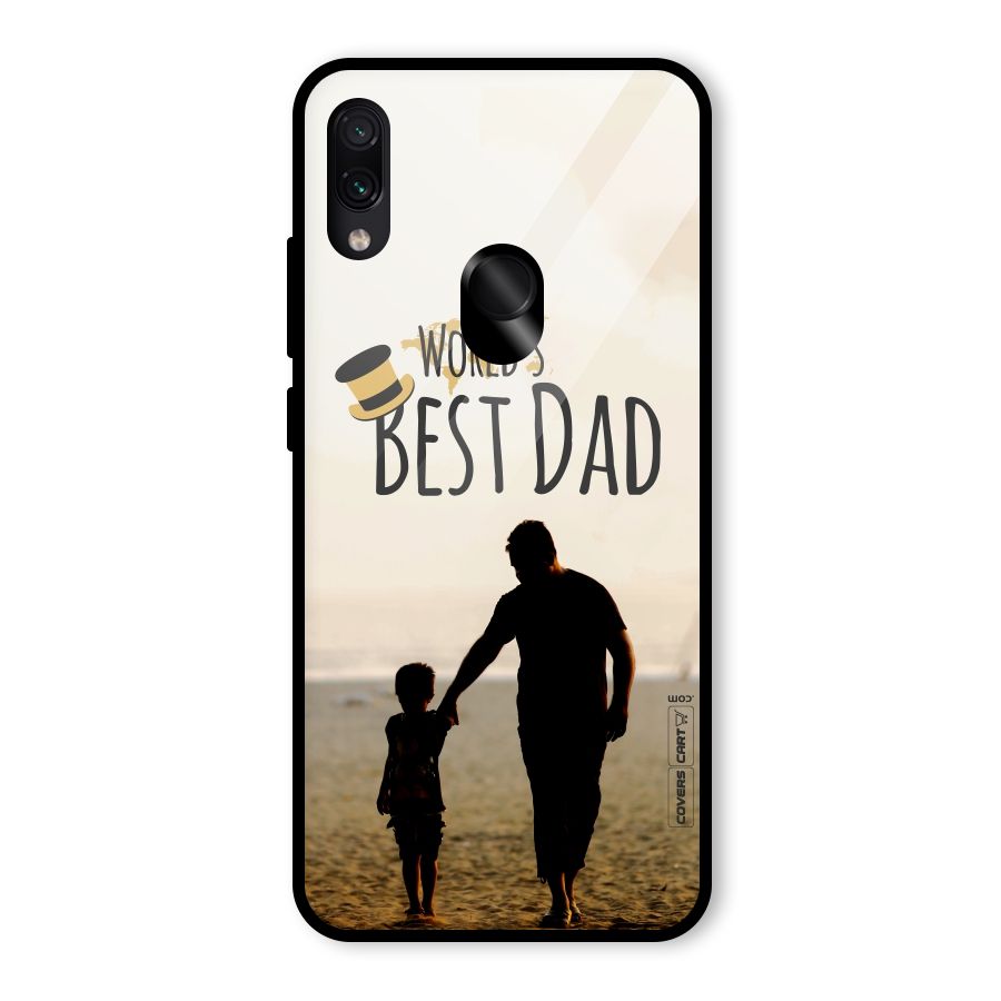 Worlds Best Dad Glass Back Case for Redmi Note 7
