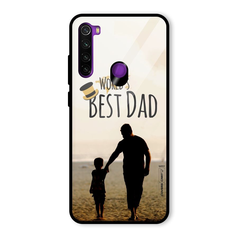 Worlds Best Dad Glass Back Case for Redmi Note 8