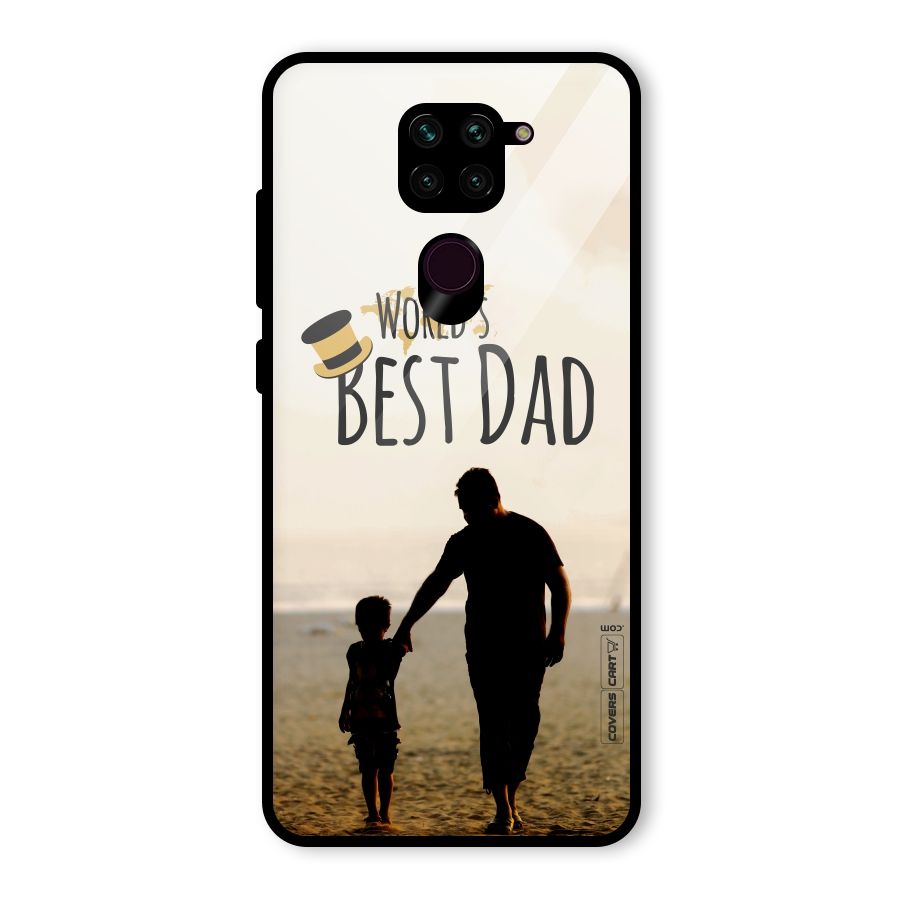 Worlds Best Dad Glass Back Case for Redmi Note 9