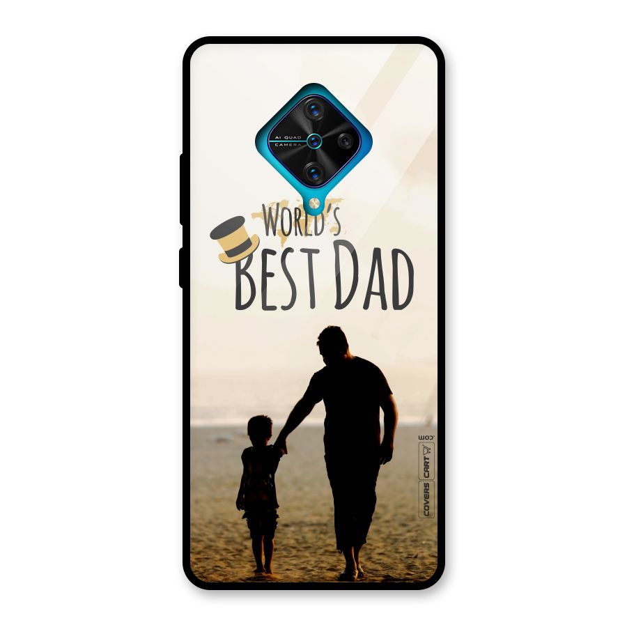 Worlds Best Dad Glass Back Case for Vivo S1 Pro