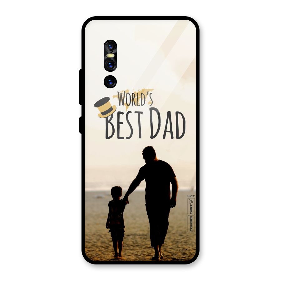 Worlds Best Dad Glass Back Case for Vivo V15 Pro