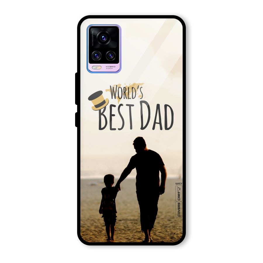 Worlds Best Dad Glass Back Case for Vivo V20 Pro