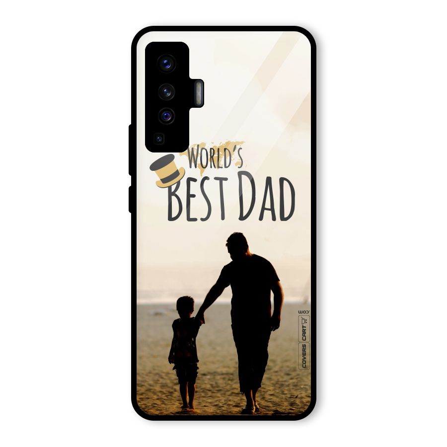 Worlds Best Dad Glass Back Case for Vivo X50