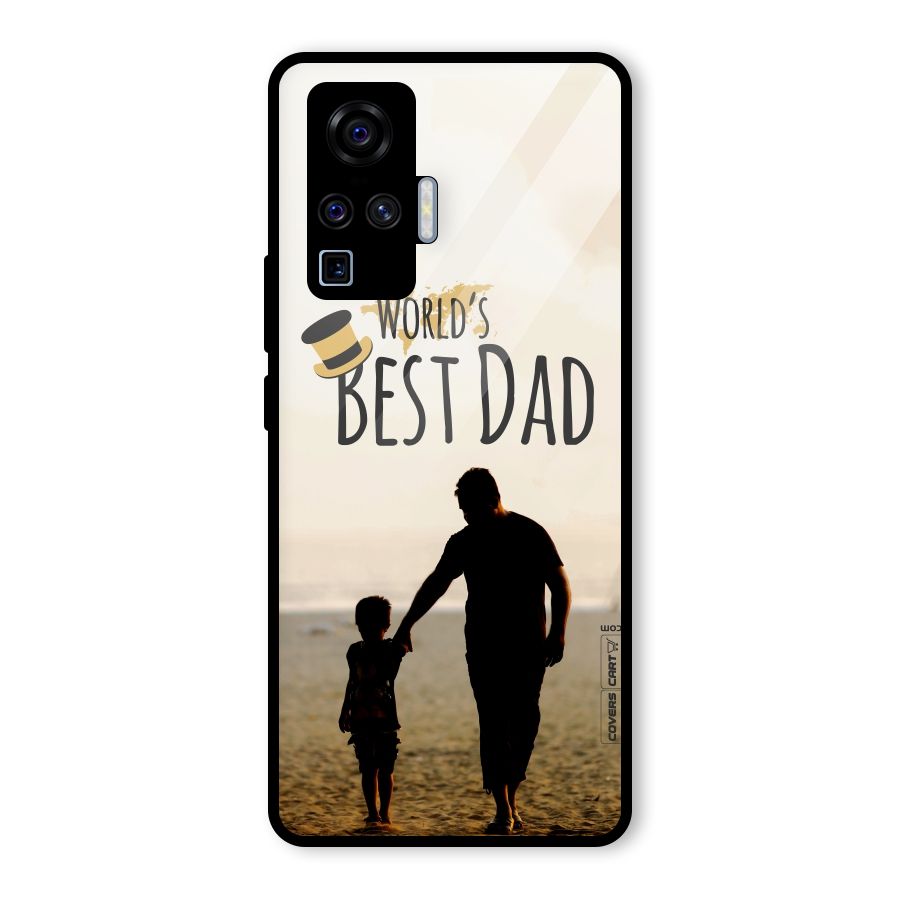 Worlds Best Dad Glass Back Case for Vivo X50 Pro