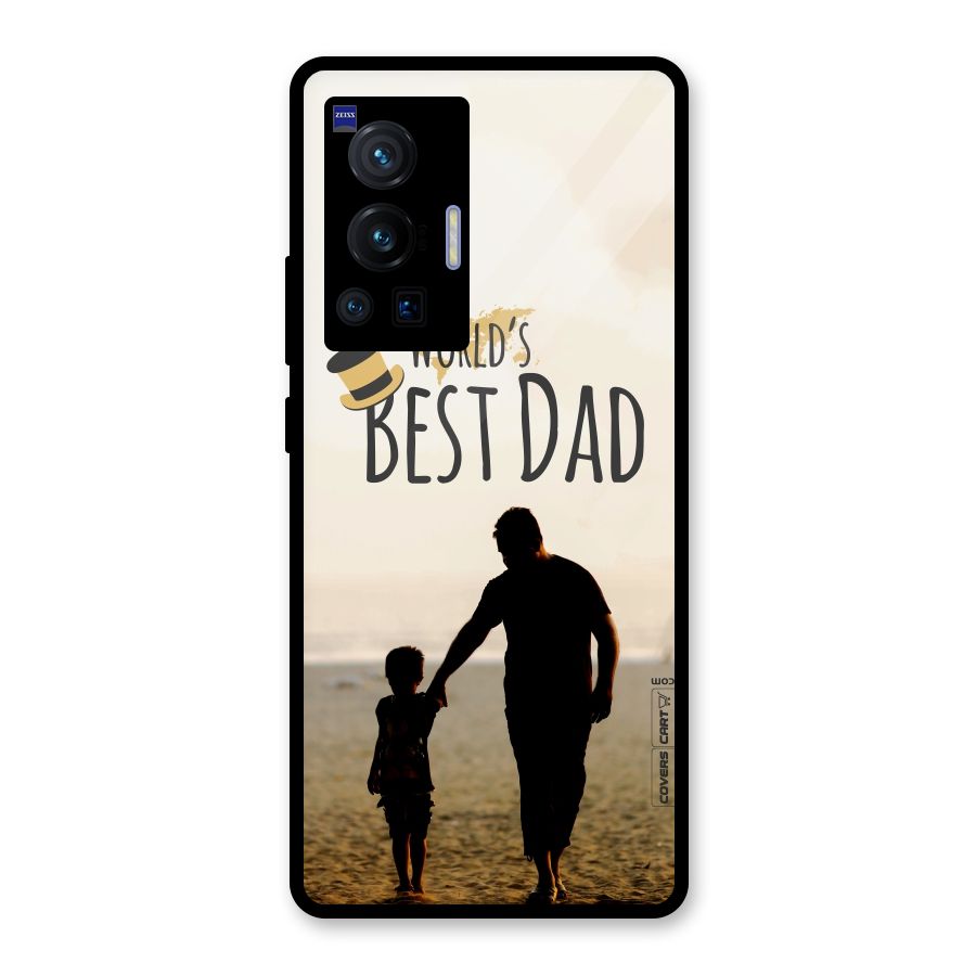 Worlds Best Dad Glass Back Case for Vivo X70 Pro
