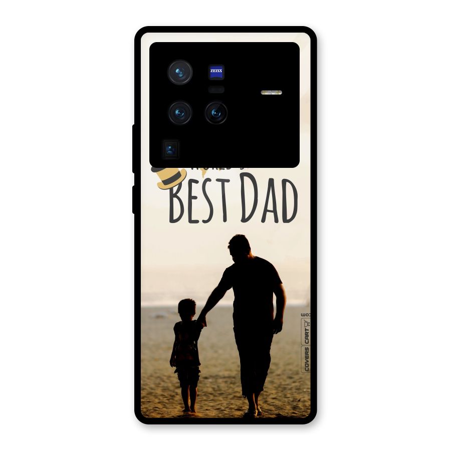 Worlds Best Dad Glass Back Case for Vivo X80 Pro