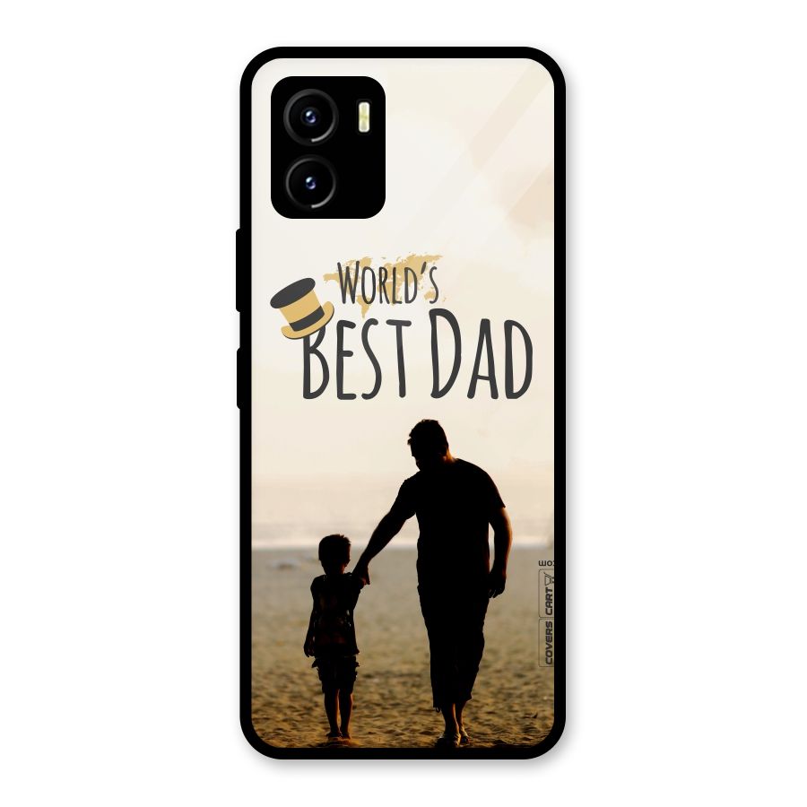 Worlds Best Dad Glass Back Case for Vivo Y15s