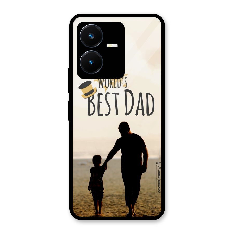 Worlds Best Dad Glass Back Case for Vivo Y22