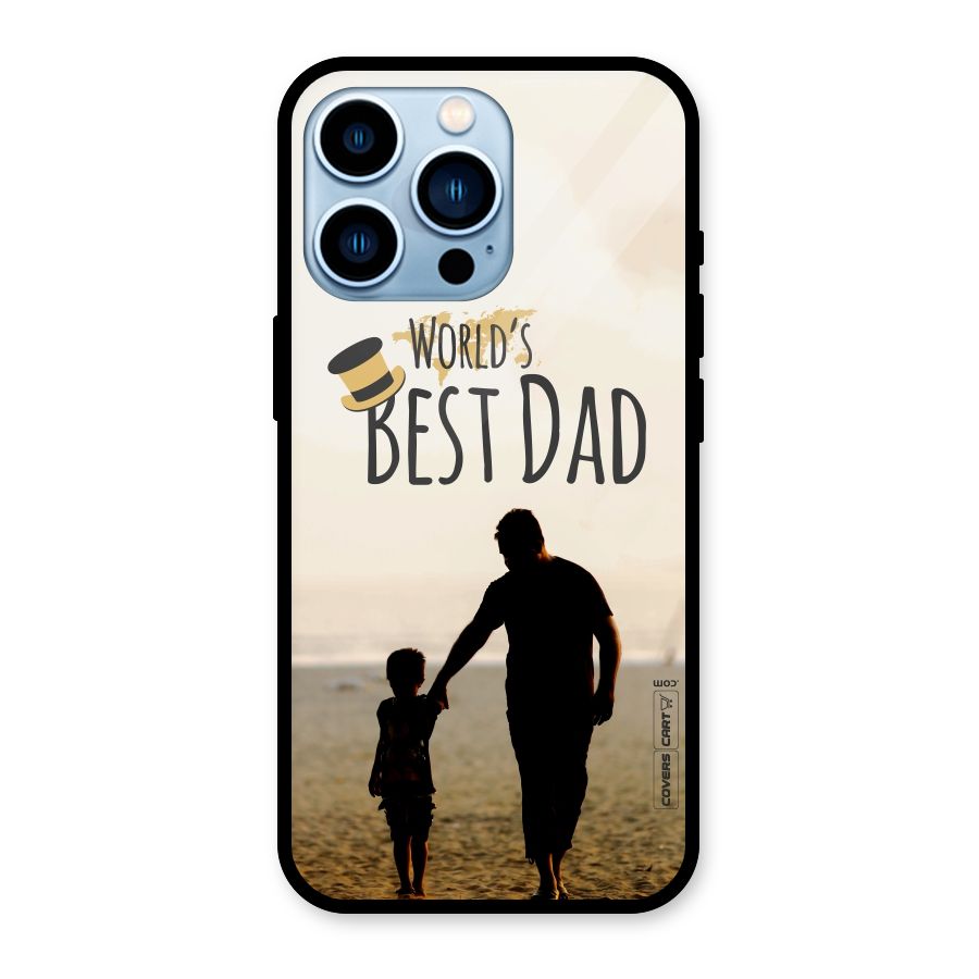 Worlds Best Dad Glass Back Case for iPhone 13 Pro