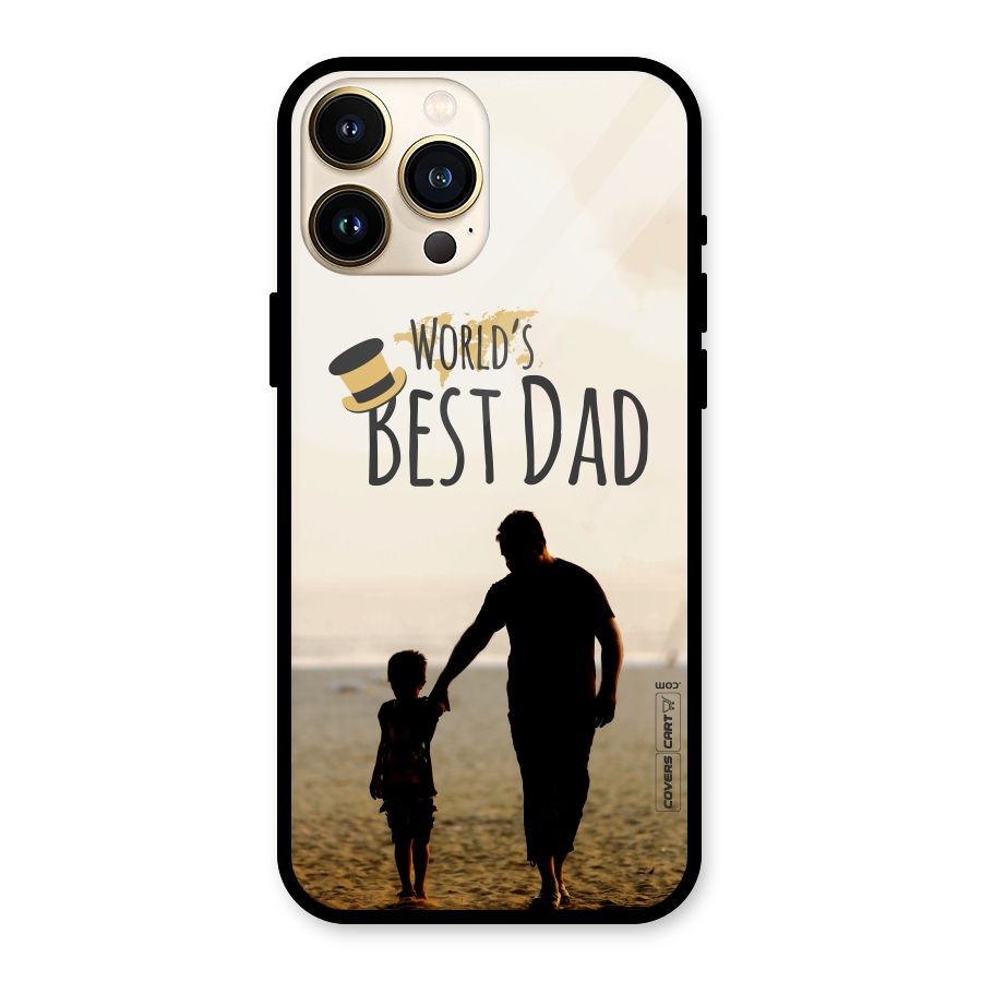 Worlds Best Dad Glass Back Case for iPhone 13 Pro Max