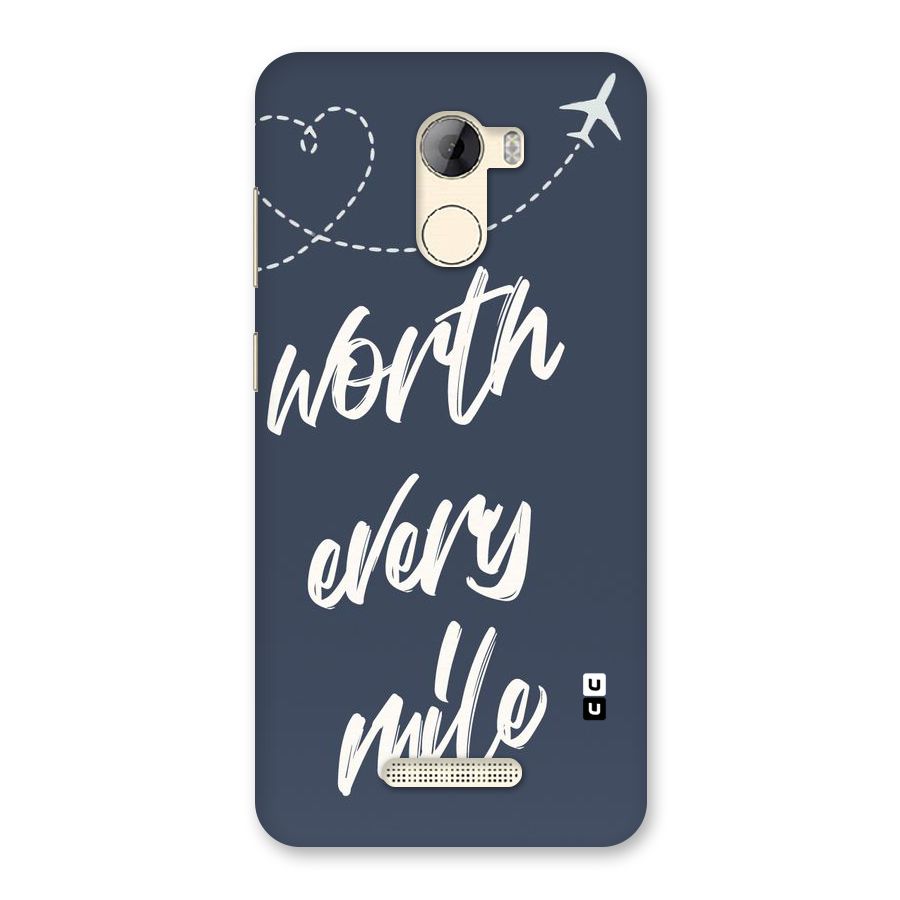 Worth Every Mile Back Case for Gionee A1 LIte