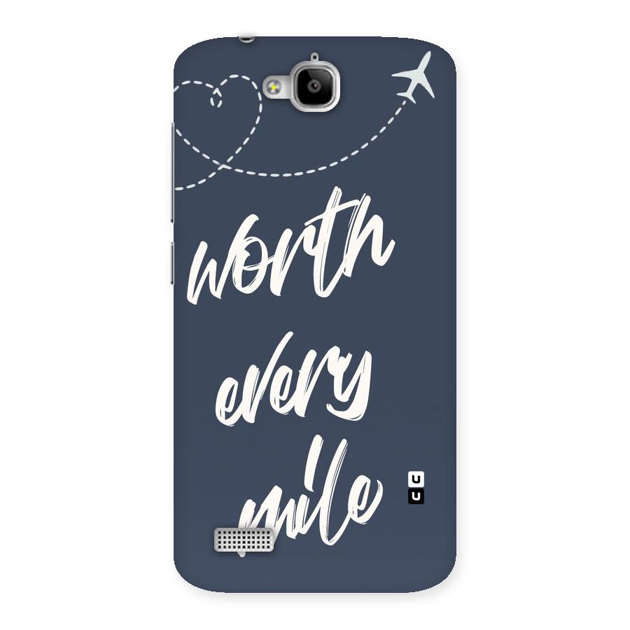 Worth Every Mile Back Case for Honor Holly