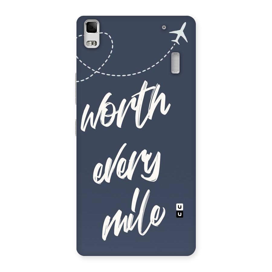 Worth Every Mile Back Case for Lenovo K3 Note