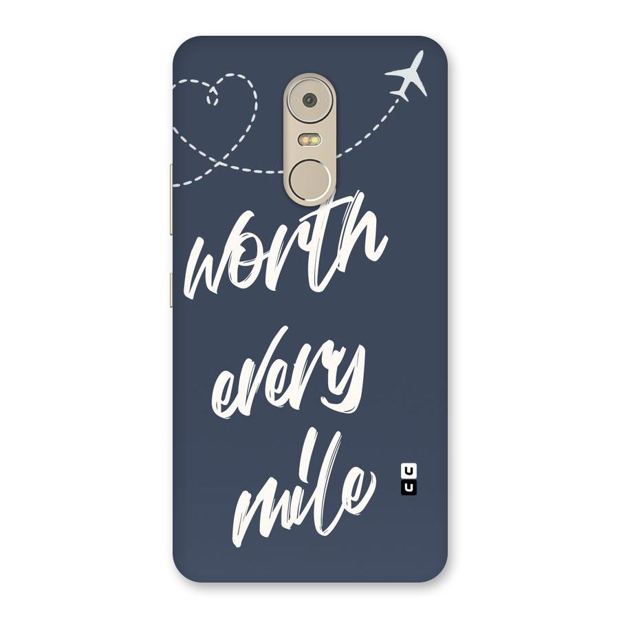 Worth Every Mile Back Case for Lenovo K6 Note