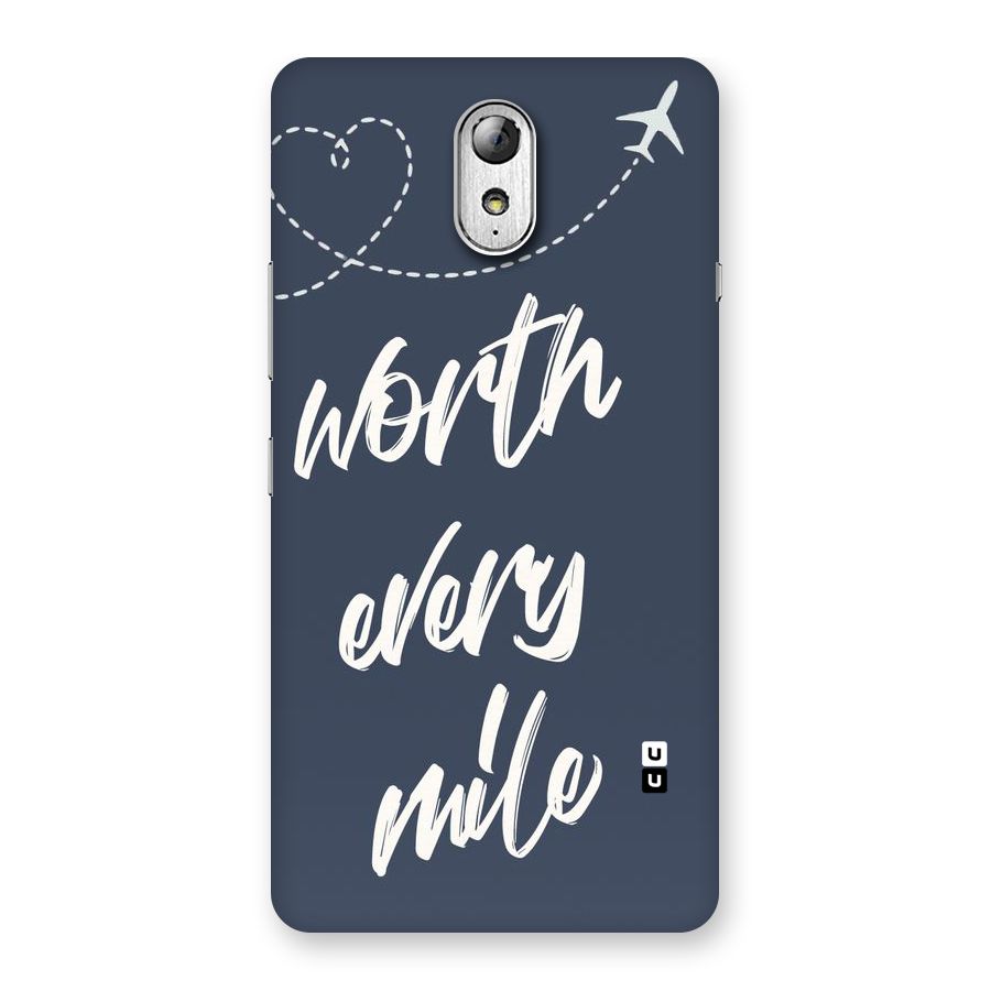 Worth Every Mile Back Case for Lenovo Vibe P1M